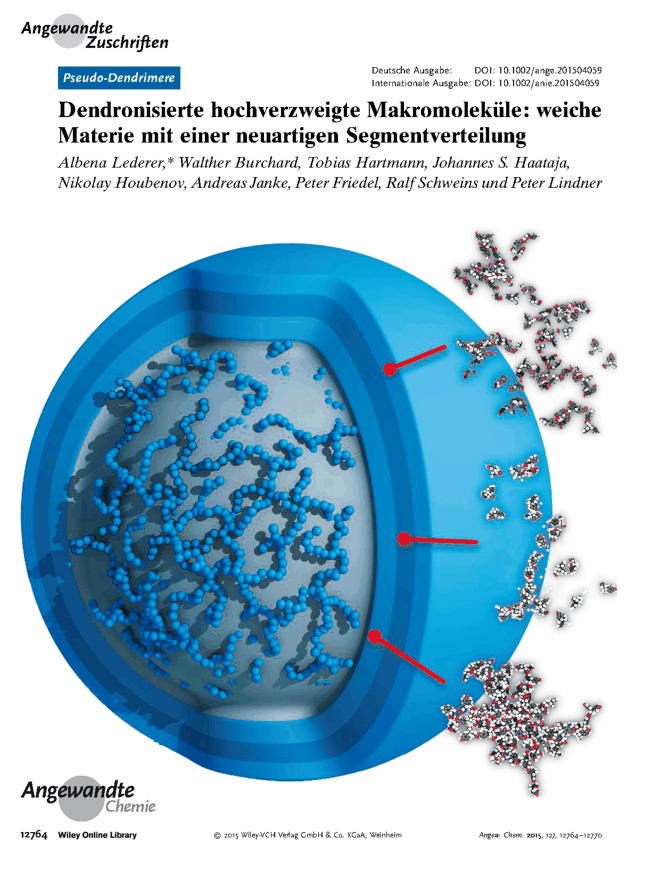 Frontispiz: Dendronisierte hochverzweigte Makromoleküle: weiche Materie mit einer neuartigen Segmentverteilung