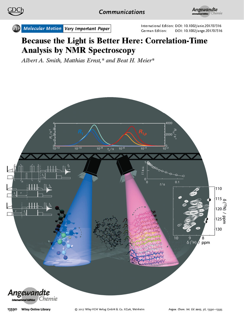 Frontispiece: Because the Light is Better Here: Correlation-Time Analysis by NMR Spectroscopy Volume 56 Issue 44, 2017