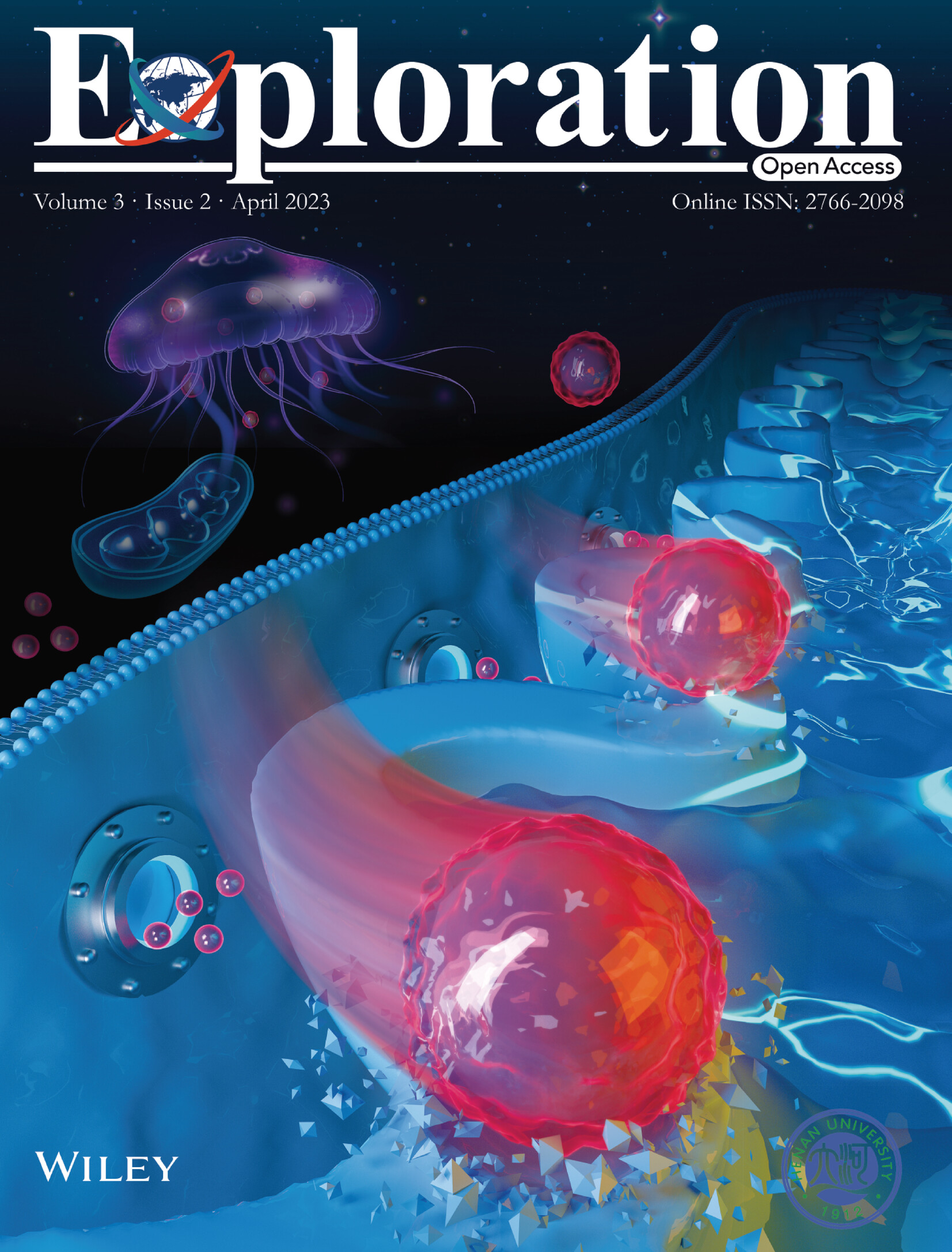 Inside Front Cover: Unraveling mitochondria-targeting reactive oxygen species modulation and their implementations in cancer therapy by nanomaterials (EXP2 2/2023) Volume 3 Issue 2, 2023