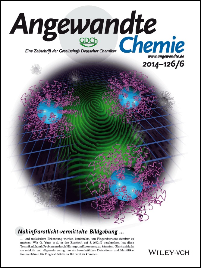 Innenrücktitelbild: Near-Infrared-Light-Mediated Imaging of Latent Fingerprints based on Molecular Recognition (Angew. Chem. 6/2014)