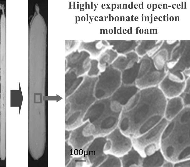 Characterization of the Structure, Acoustic Property, Thermal Conductivity, and Mechanical Property of Highly Expanded Open-Cell Polycarbonate Foams