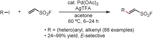 Palladium-Catalyzed Fluorosulfonylvinylation of Organic Iodides