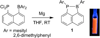 Synthesis of 1-Phospha-2-boraacenaphthenes: Reductive 1,2-Aryl Migration of 1-Diarylboryl-8-dichlorophosphinonaphthalenes