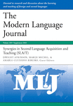 Special Issue: Synergies in Second Language Acquisition and Teaching (SLA/T) cover image