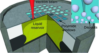 Electron-Beam-Induced Deposition of Bimetallic Nanostructures from Bulk Liquids