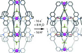 Assembly and Stepwise Oxidation of Interpenetrated Coordination Cages Based on Phenothiazine