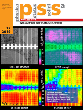 In Situ Observation of the Degradation in Multi-Crystalline Si Solar Cells by Electroluminescence Volume 216 Issue 17, 2019
