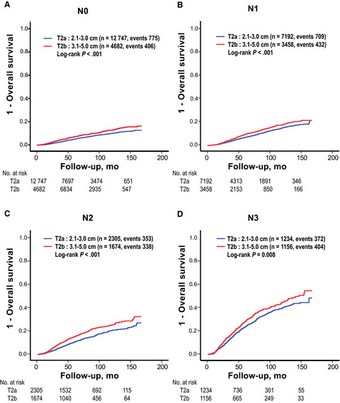 Clinical implication of subcategorizing T2 category into T2a and T2b in TNM staging of breast cancer