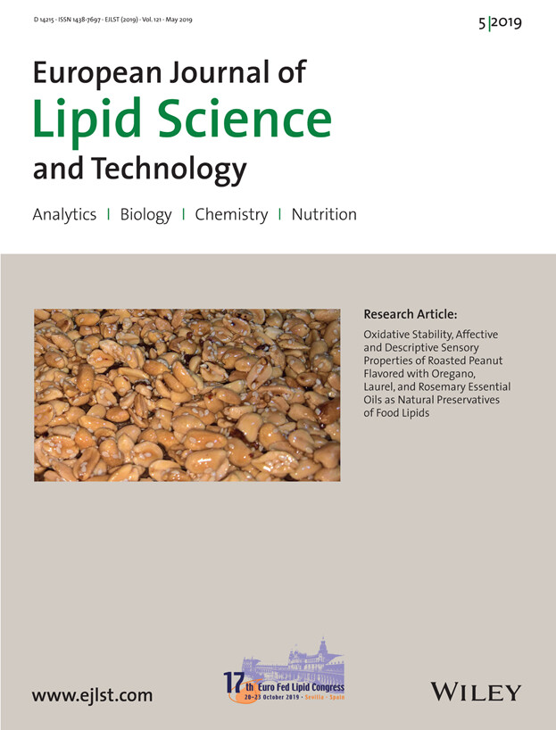 Cover Picture: Eur. J. Lipid Sci. Technol. 5∕2019 Volume 121 Issue 5, 2019