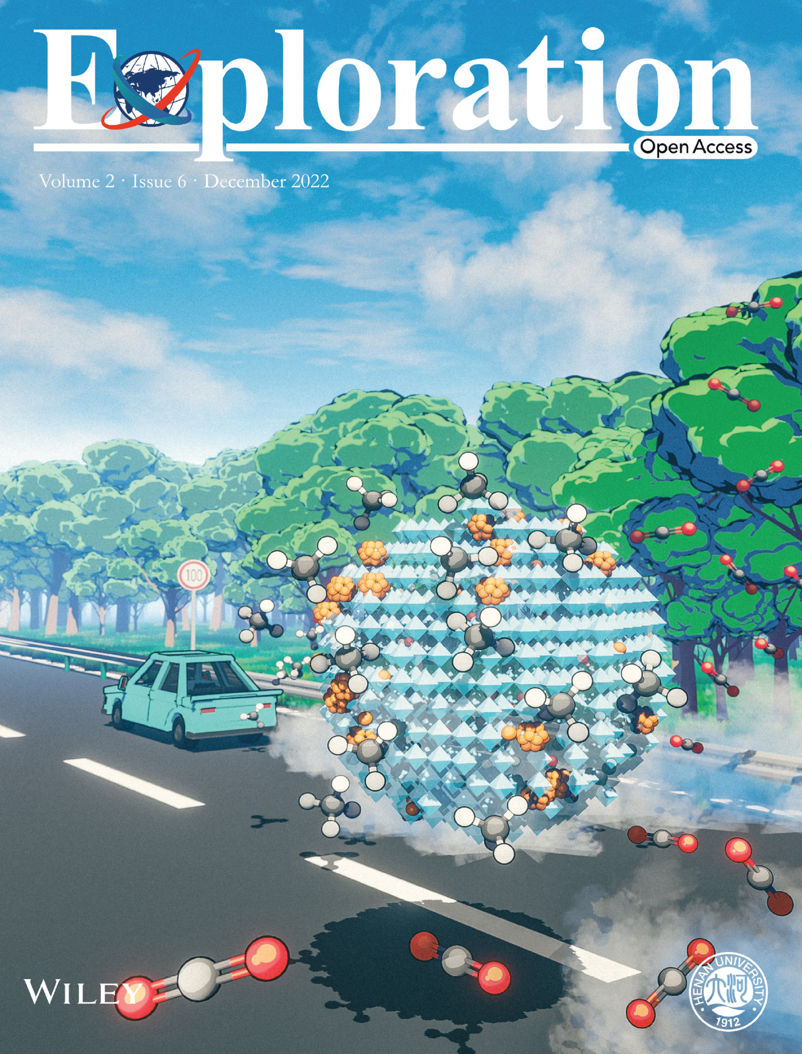 Back Cover: Atomic cerium modulated palladium nanoclusters exsolved ferrite catalysts for lean methane conversion (EXP2 6/2022) Volume 2 Issue 6, 2022