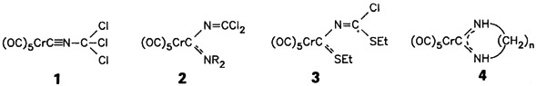 Reactions of Pentacarbonyl(trichloromethyl isocyanide)chromium