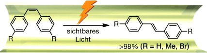 The Catalytic Z to E Isomerization of Stilbenes in a Photosensitizing Porous Coordination Network