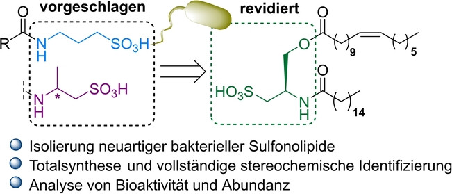Strukturrevision einer weit verbreiteten marinen Sulfonolipidklasse basierend auf deren Isolierung und Totalsynthese