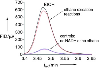 The Heme Monooxygenase Cytochrome P450cam Can Be Engineered to Oxidize Ethane to Ethanol