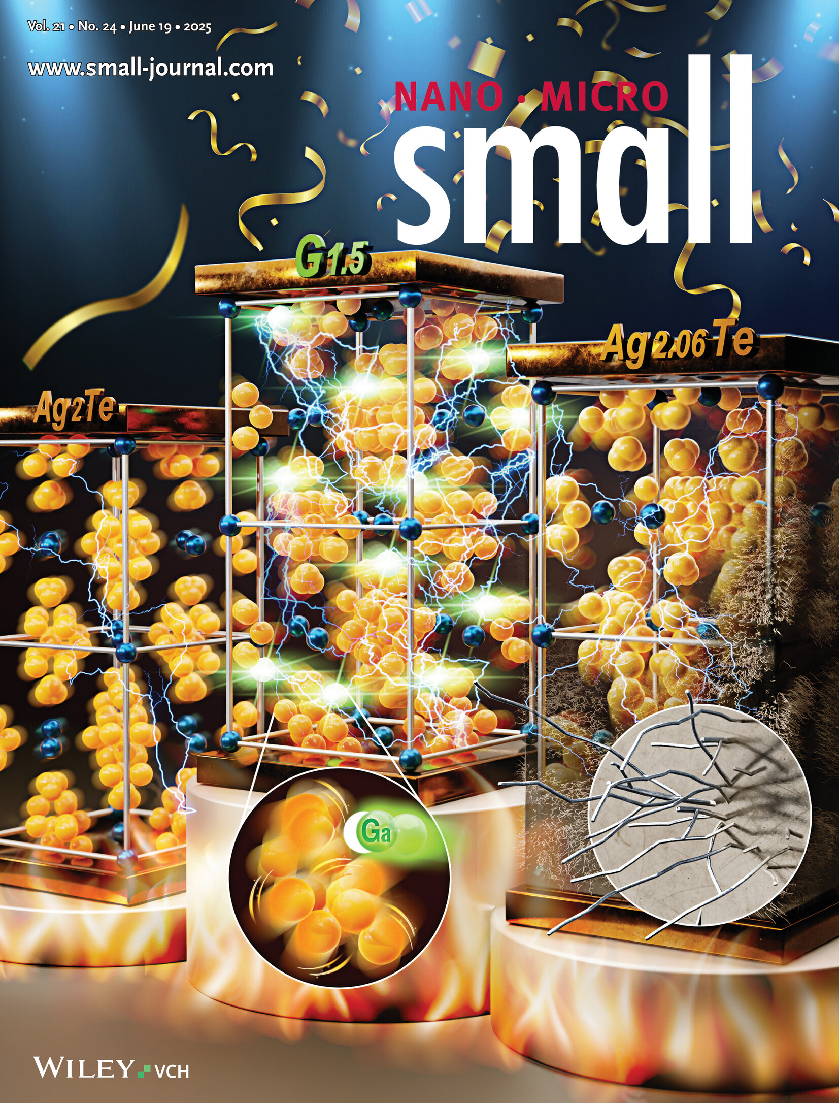 Modulating Solid-Solution Solubility to Enhance Thermoelectric Performance and Maintain Structural Stability in Phase-Transition Silver Chalcogenides (Small 24/2025) Volume 21 Issue 24, 2025