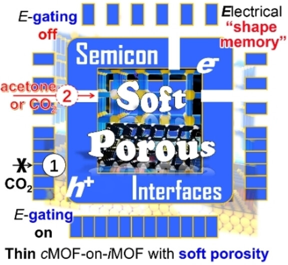 Integrated Soft Porosity and Electrical Properties of Conductive-on-Insulating Metal-Organic Framework Nanocrystals