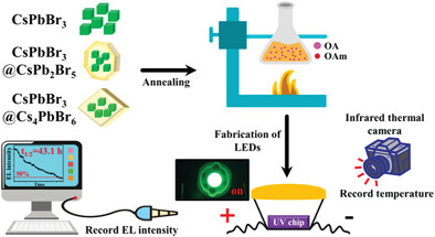 Enhanced Stability of All-Inorganic Perovskite Light-Emitting Diodes by a Facile Liquid Annealing Strategy