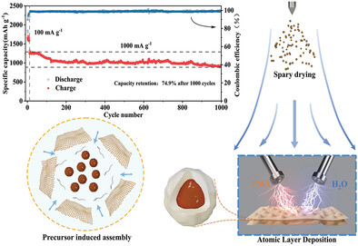 Precursor Induced Assembly of Si Nanoparticles Encapsulated in Graphene/Carbon Matrices and the Influence of Al2O3 Coating on their Properties as Anode for Lithium-Ion Batteries