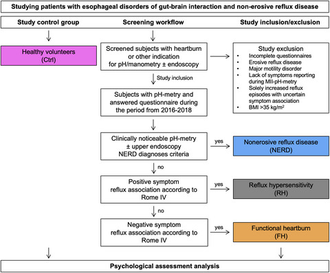 Increased visceral sensitivity, elevated anxiety, and depression levels in patients with functional esophageal disorders and non-erosive reflux disease