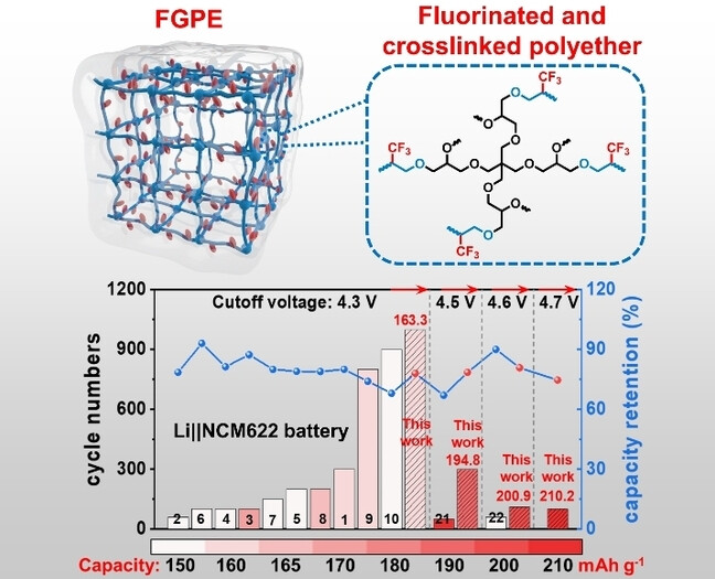 Long-cycling and High-voltage Solid State Lithium Metal Batteries Enabled by Fluorinated and Crosslinked Polyether Electrolytes