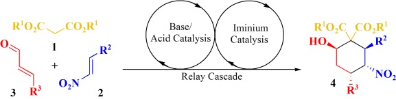 Asymmetric Organocatalytic Relay Cascades: Catalyst-Controlled Stereoisomer Selection in the Synthesis of Functionalized Cyclohexanes