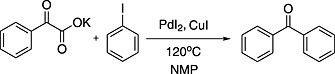 Ligand-free Pd/Cu-catalyzed decarboxylative coupling of aryl iodides with α-oxocarboxylates