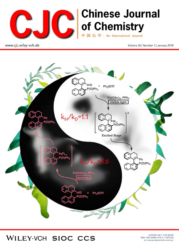 Cover Picture: Visible Light Accelerated Vinyl C–H Arylation in Pd-Catalysis: Application in the Synthesis of ortho Tetra-substituted Vinylarene Atropisomers (Chin. J. Chem. 1/2018)