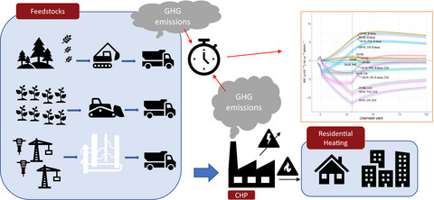 Effects of greenhouse gas emissions timing on alternative biomass and fossil energy sources for district heating