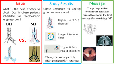 One-lung ventilation in obese patients undergoing thoracoscopic lobectomy for lung cancer
