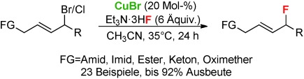 Copper-Catalyzed Regioselective Fluorination of Allylic Halides