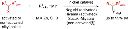 Asymmetric Cross-Coupling of Non-Activated Secondary Alkyl Halides