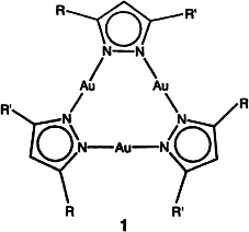 Pyrazolate “Golden” Rings: Trinuclear Complexes That Form Columnar Mesophases at Room Temperature