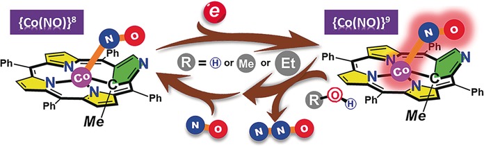 Conversion of Nitric Oxide into Nitrous Oxide as Triggered by the Polarization of Coordinated NO by Hydrogen Bonding
