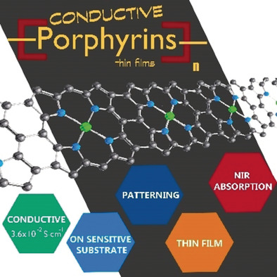 Conductive Fused Porphyrin Tapes on Sensitive Substrates by a Chemical Vapor Deposition Approach