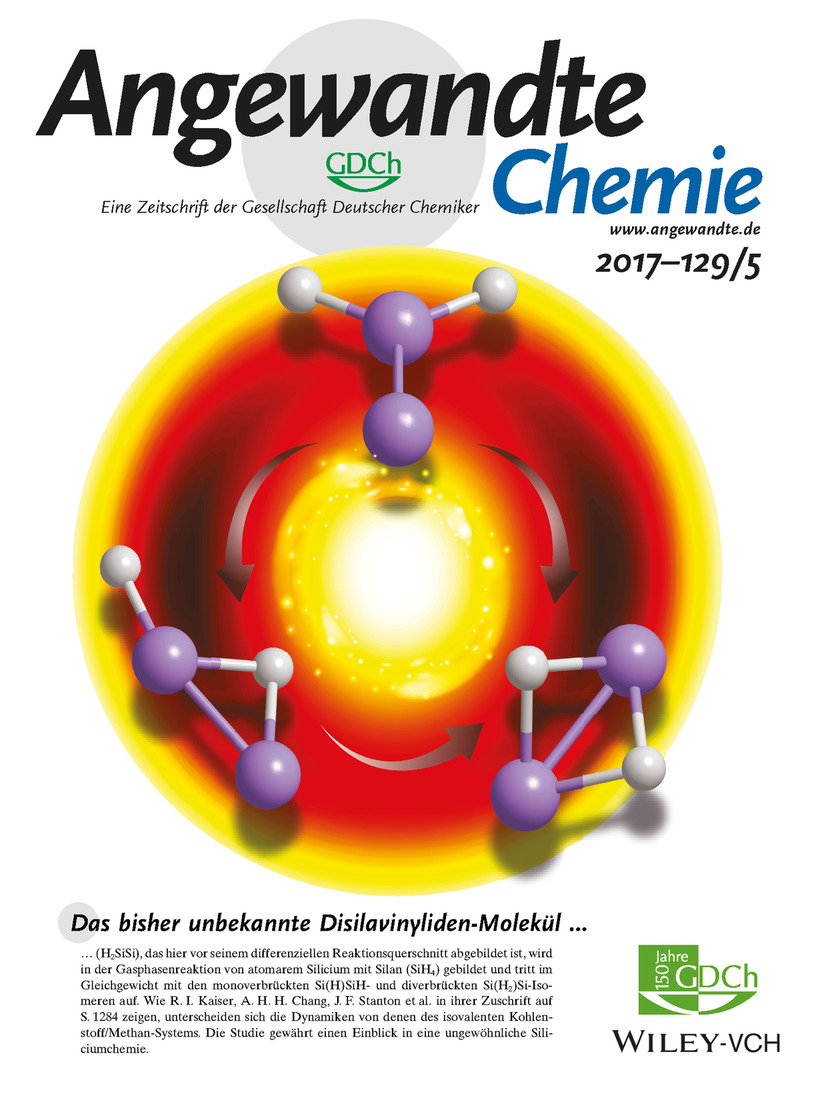 Innenrücktitelbild: Gas-Phase Formation of the Disilavinylidene (H2SiSi) Transient (Angew. Chem. 5/2017) Volume 129 Issue 5, 2017