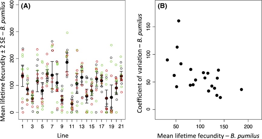 Genotypic-specific variance in Caenorhabditis elegans lifetime fecundity