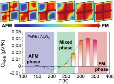 Abnormal Magnetic Phase Transition in Mixed-Phase (110)-Oriented FeRh Films on Al2O3 Substrates via the Anomalous Nernst Effect