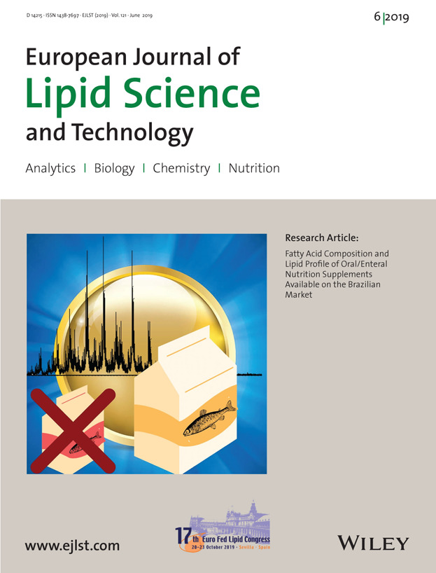 Cover Picture: Eur. J. Lipid Sci. Technol. 6∕2019 Volume 121 Issue 6, 2019