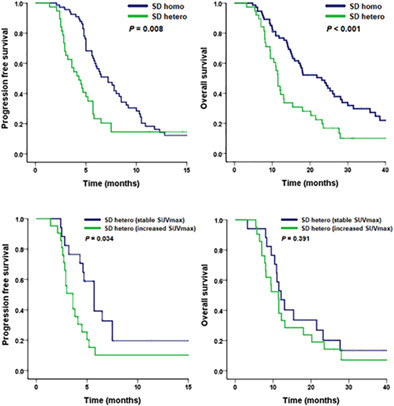 Heterogeneous radiological response to chemotherapy is associated with poor prognosis in advanced non-small-cell lung cancer