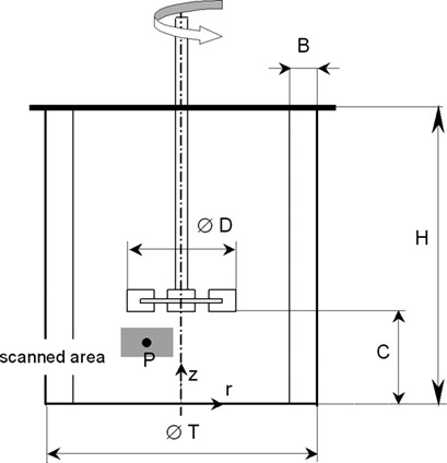 Scaling the Velocity Gradients in a Vessel Agitated by a Rushton Turbine