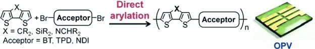 Pd-Catalysed Direct Arylation Polymerisation for Synthesis of Low-Bandgap Conjugated Polymers and Photovoltaic Performance
