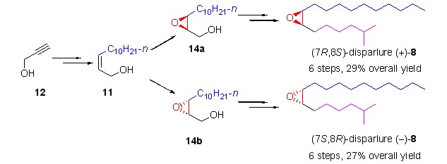 Asymmetric Synthesis of Both Enantiomers of Disparlure