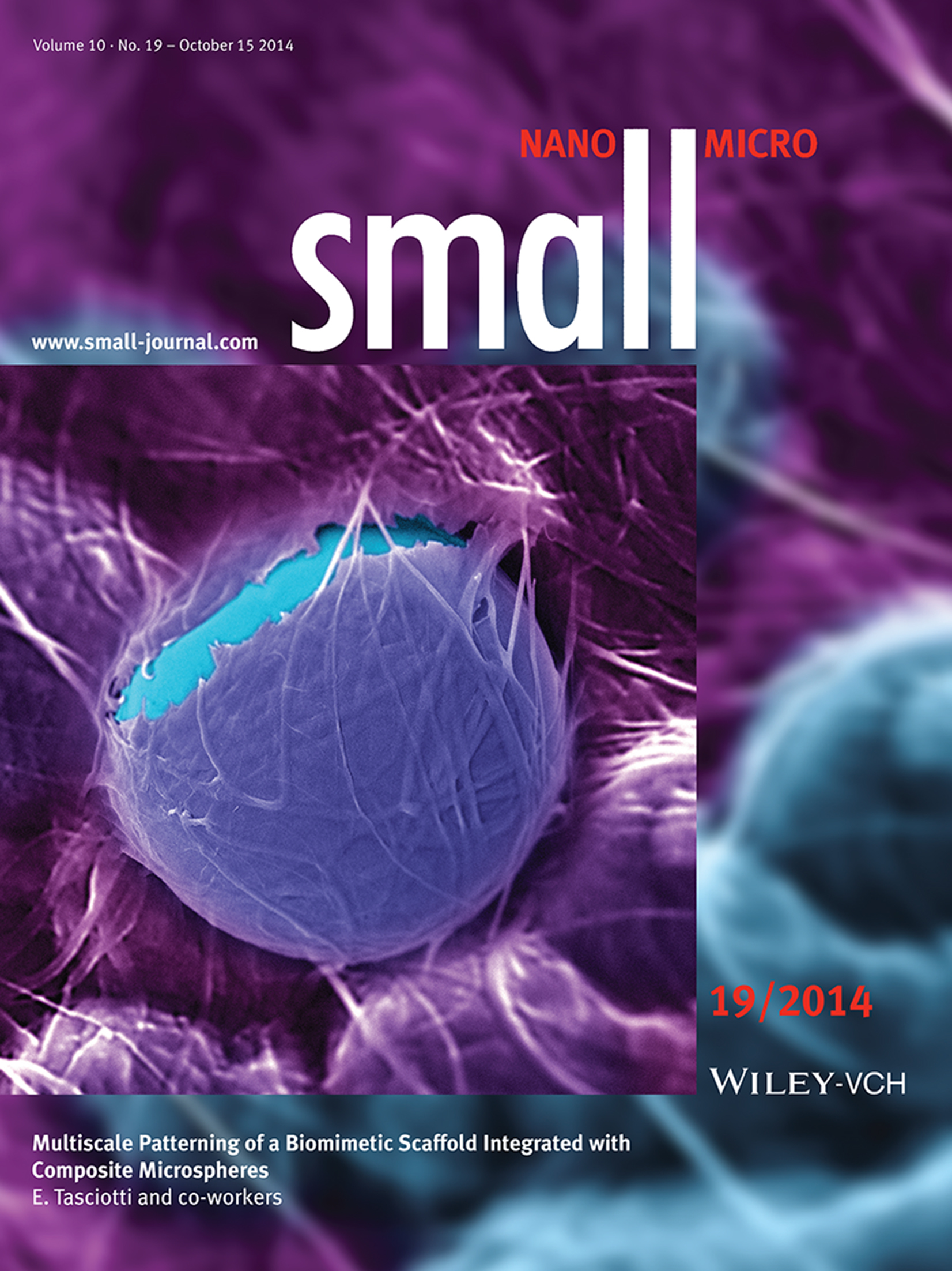 Tissue Engineering: Multiscale Patterning of a Biomimetic Scaffold Integrated with Composite MicrospheresMultiscale Patterning of a Biomimetic Scaffold Integrated with Composite MicrospheresMultiscale Patterning of a Biomimetic Scaffold Integrated with Composite Microspheres (Small 19/2014)