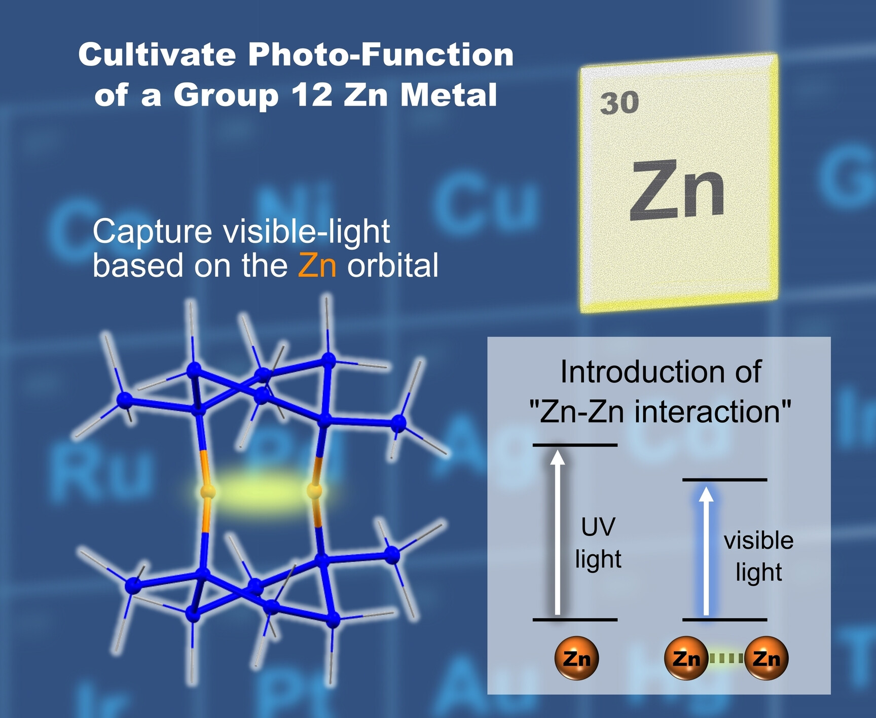 Visible Light Responsive Dinuclear Zinc Complex Consisting of Proximally Arranged Two d10-Zinc Centers**