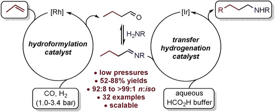 A Multicatalytic Approach to the Hydroaminomethylation of α-Olefins