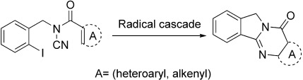 Radical Cyclization of N-Acylcyanamides: Total Synthesis of Luotonin A