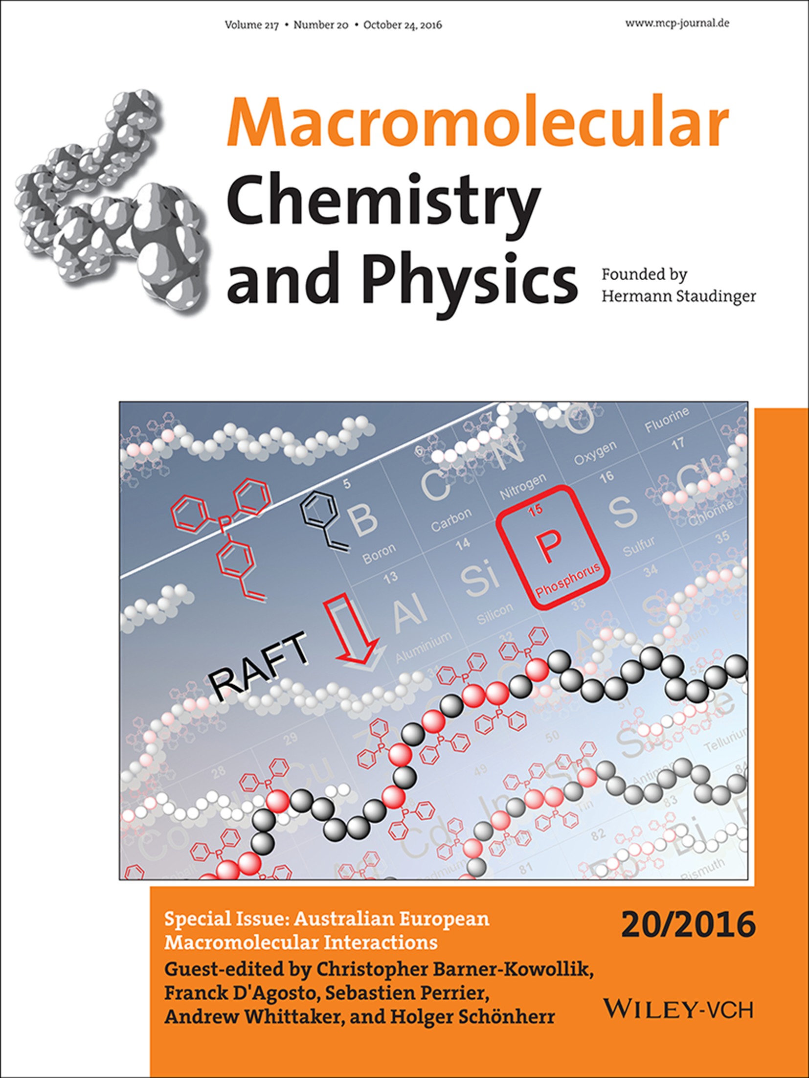 Macromol. Chem. Phys. 20/2016 Volume 217 Issue 20, 2016