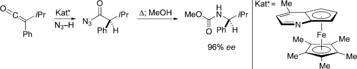 Enantioselective Synthesis of Protected Amines by the Catalytic Asymmetric Addition of Hydrazoic Acid to Ketenes