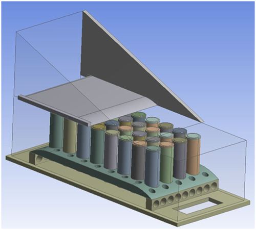 Experimental and numerical studies on air cooling and temperature uniformity in a battery pack