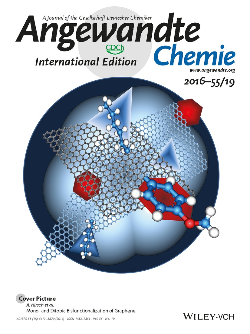 Cover Picture: Mono- and Ditopic Bisfunctionalization of Graphene (Angew. Chem. Int. Ed. 19/2016) Volume 55 Issue 19, 2016